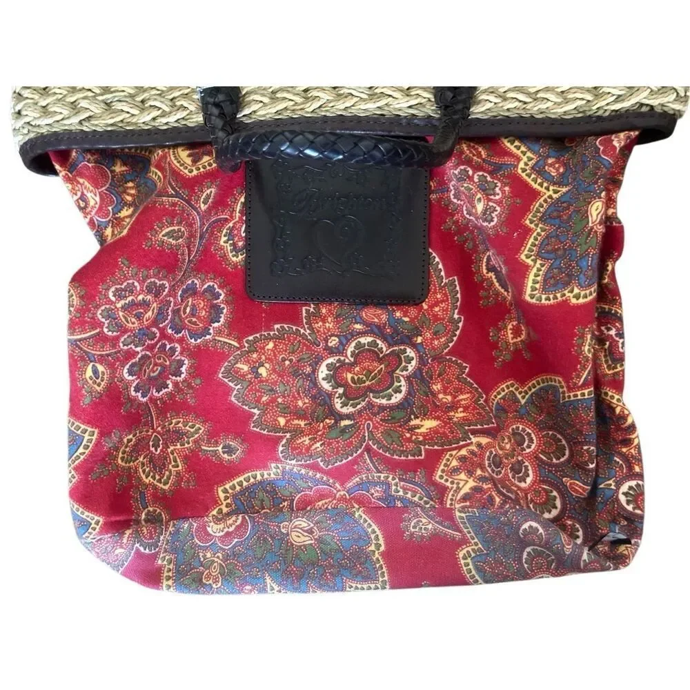 BRIGHTON Tri-Color Rita Woven Bag